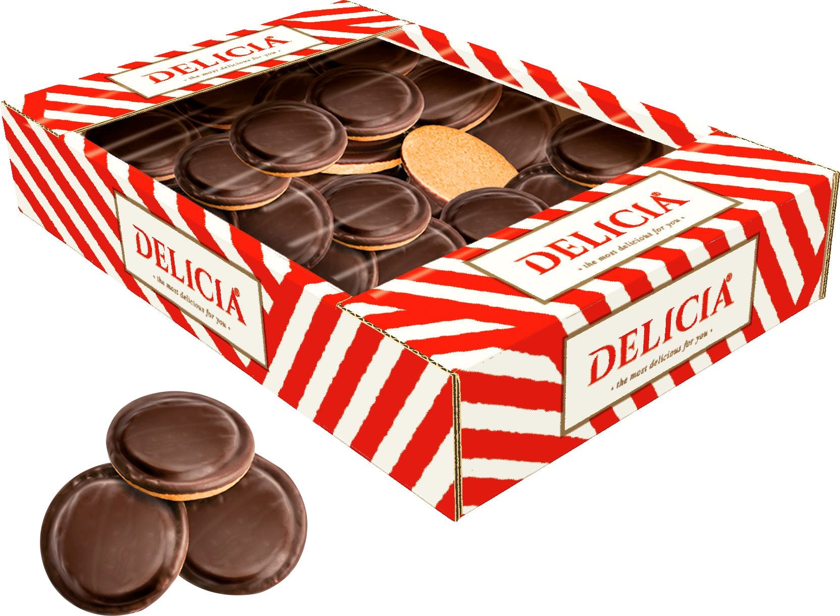 Delicia Cherry-Flavored Butter Cookies, 300 g