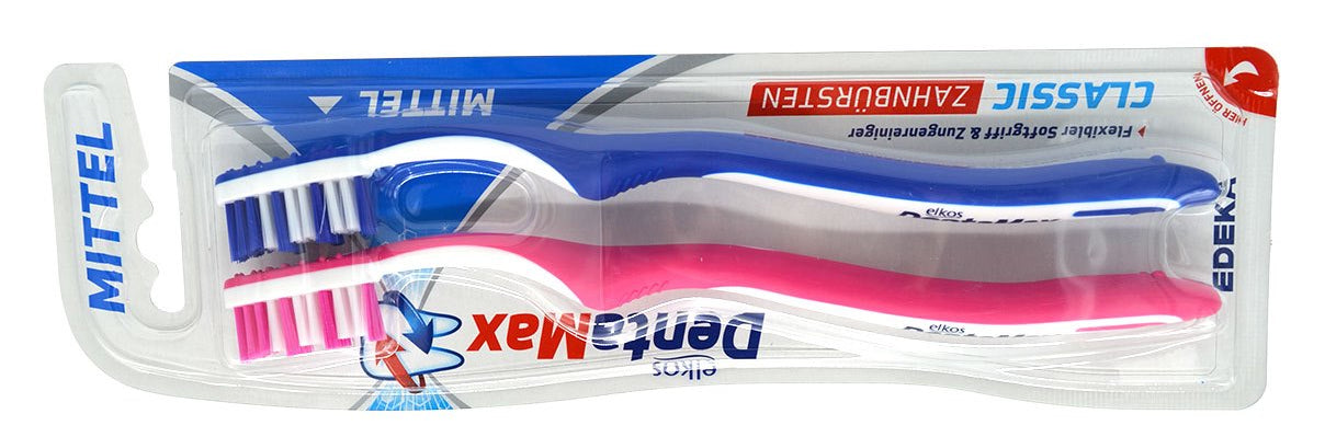 Elkos DentaMax Classic Medium Toothbrush, 2 pcs - Image 2