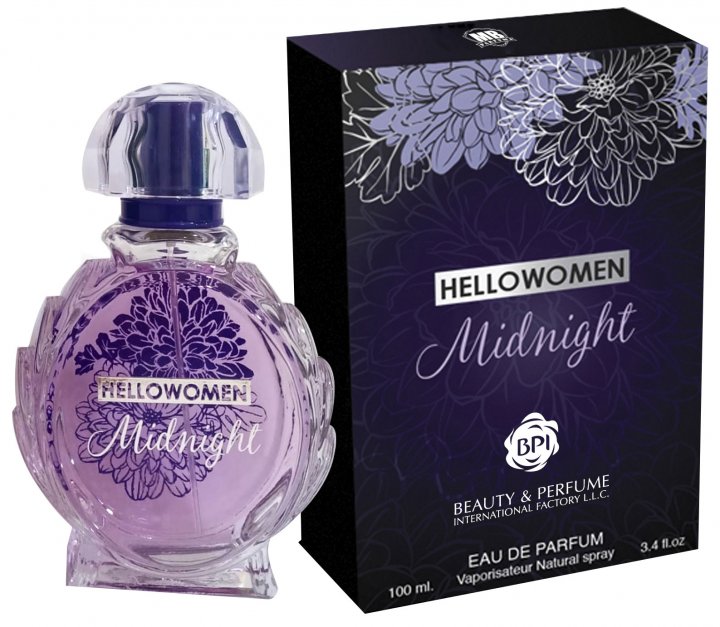 MB Parfums Hellowoman Midnight Women's Eau de Toilette, 100 mL