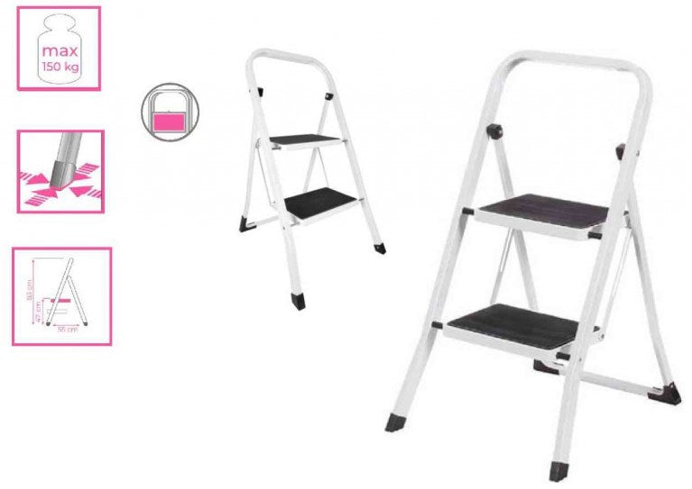 Eurogold SuperMax 2122 2-Step Metal Ladder - Image 2