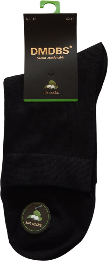 DMDBS AJ812 Men's Silk Long Socks, Size 42-48 - Image 2
