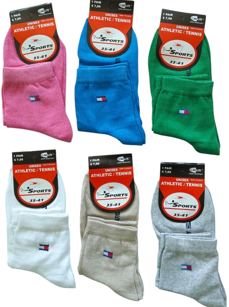 Sports Mid-Length Socks, Size 35-41 - Image 2