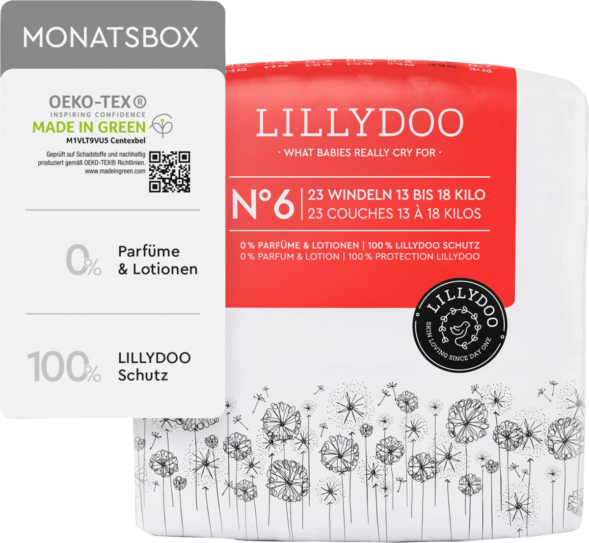 Lillydoo Size 6 Baby Diapers, 23 ct, 13-18 kg - Image 2
