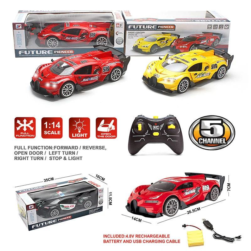Mad TV Motor 345-264 Remote-Control Car with Light & Rechargeable Battery