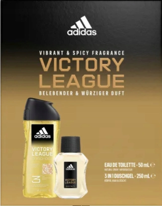Adidas Victory League Men's Gift Set: Eau de Toilette 50 mL & Shower Gel 250 mL