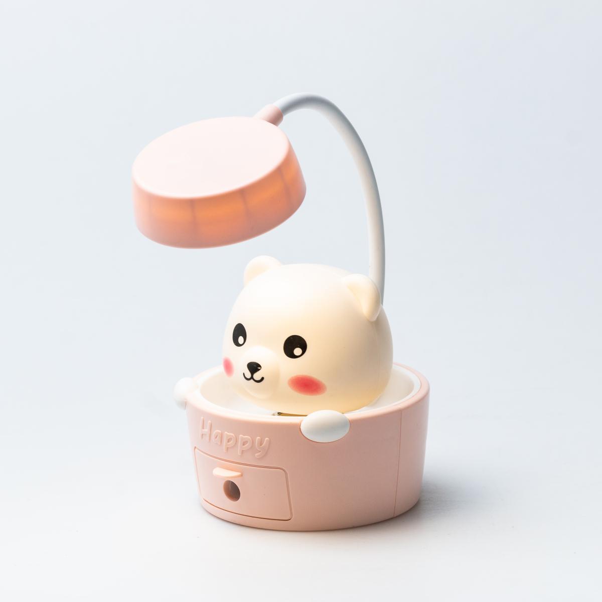 Gute Pets HP12268P Pink Kids' Desk Lamp with Pencil Sharpener - Image 3