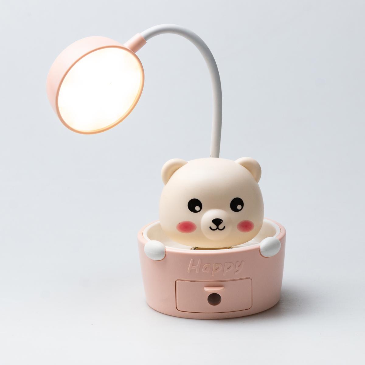 Gute Pets HP12268P Pink Kids' Desk Lamp with Pencil Sharpener - Image 4