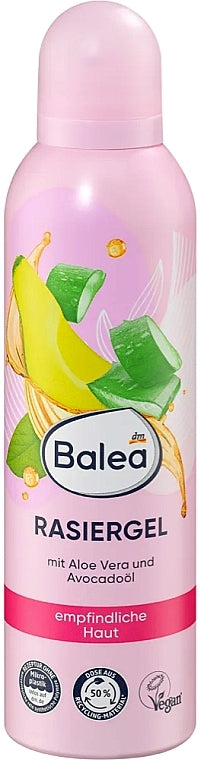 Balea Aloe Vera & Avocado Oil Women's Shaving Gel, 200 mL