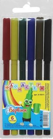 Barvinok 5-101 Markers, 6 Colors