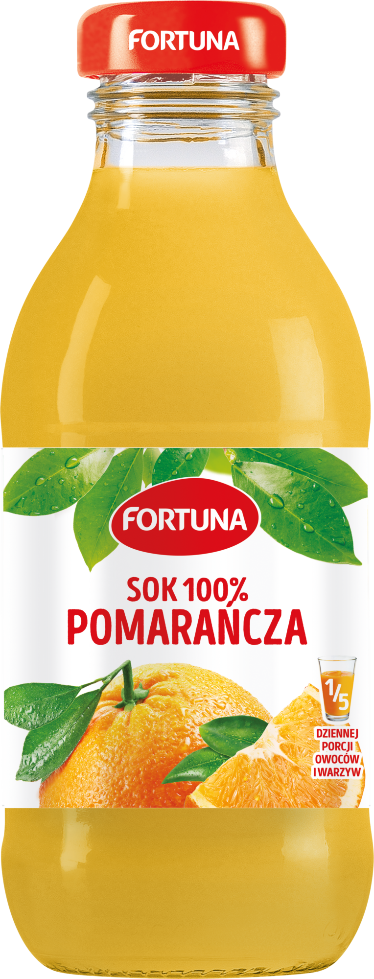Fortuna Orange Juice in Glass Bottle, 300 mL