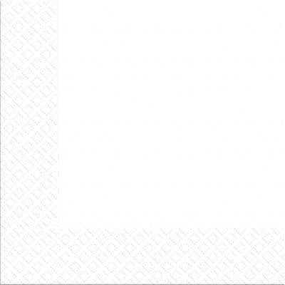 Margo White 2-Ply Table Napkins, 33 x 33 cm, 50 pcs