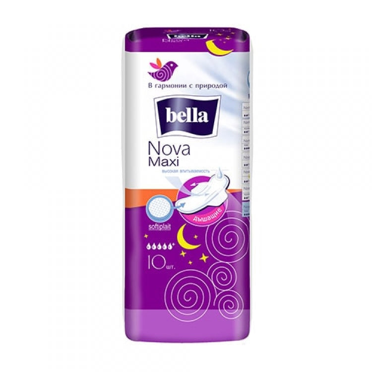 Bella Maxi Nova Soft Sanitary Pads, 10 pcs