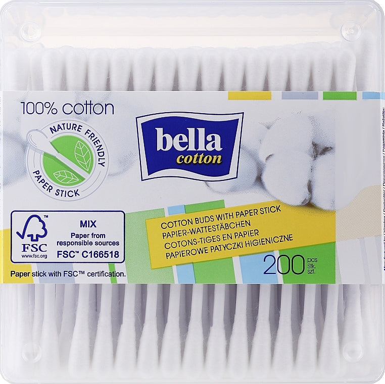 Bella Cotton Swabs, Box, 200 pcs