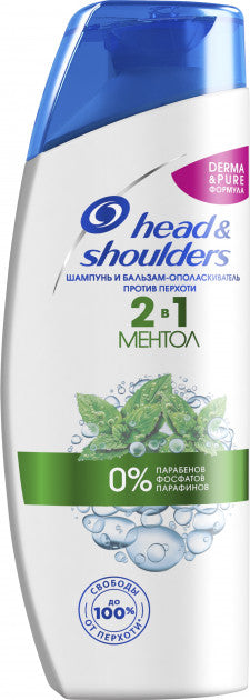 Head & Shoulders Menthol Anti-Dandruff 2-in-1 Shampoo & Conditioner, 200 mL