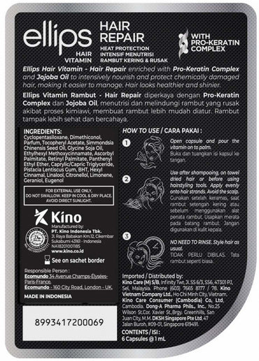 Ellips Hair Vitamin Repair Capsules, 6 pcs - Image 2