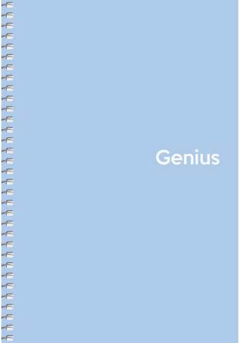 Shkolyaryk Genius 080-6804K A5 Spiral Notebook, 80 Sheets