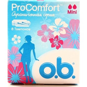 o.b. ProComfort Mini Tampons, 8 pcs