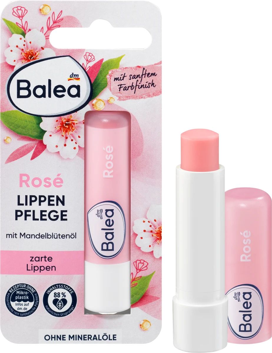 Balea Rose Lip Balm, 4.8 g