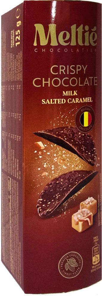 Meltie Milk Salted Caramel Chocolate Chips, 125 g