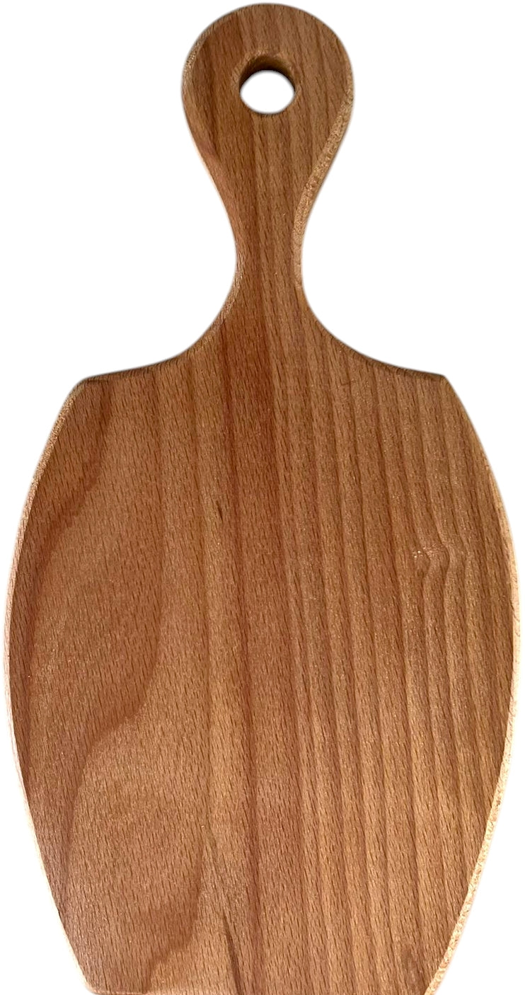 Wooden Cutting Board with Handle, 27 x 14 cm