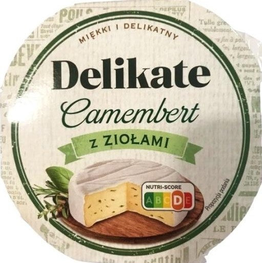 Delikate Herb Camembert Cheese, 120 g