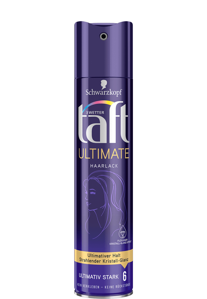 Taft Ultimate (Hold 6) Hair Spray, 250 mL