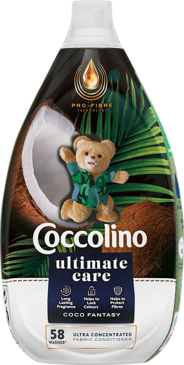 Coccolino Coco Fantasy Concentrated Fabric Softener, 870 mL