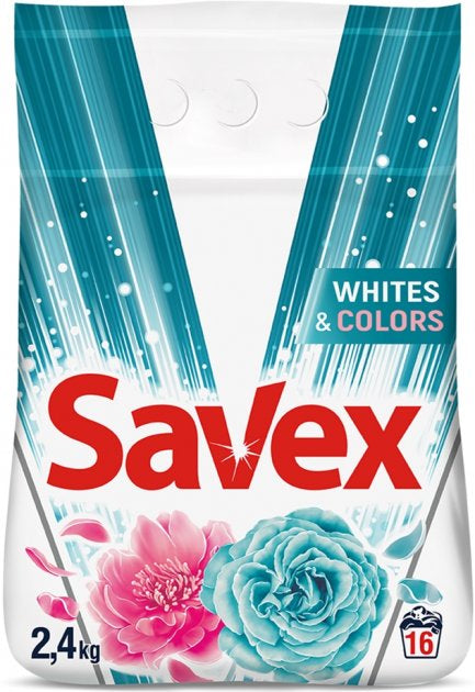 Savex Automat Whites & Colors Laundry Detergent Powder, 2.4 kg