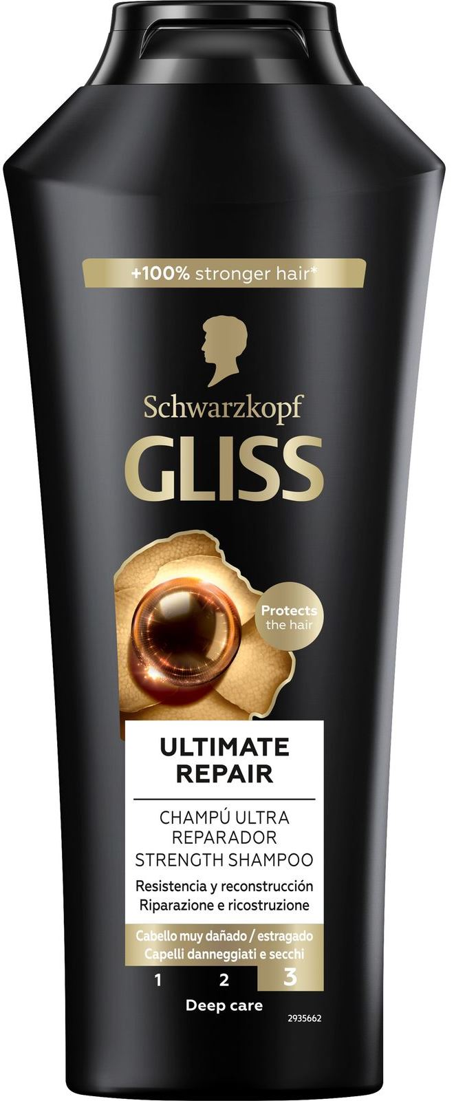 Gliss Kur Ultimate Repair Strengthening Shampoo, 400 mL