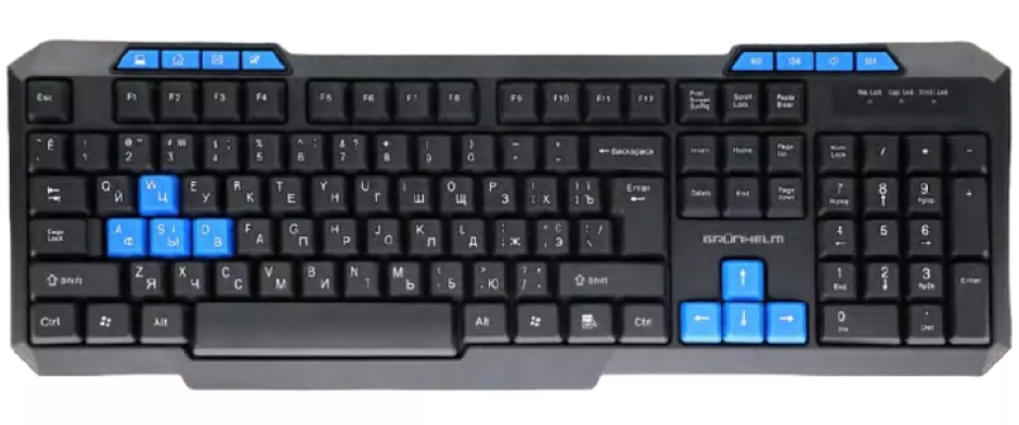 Grunhelm KB-606WD Wired Computer Keyboard