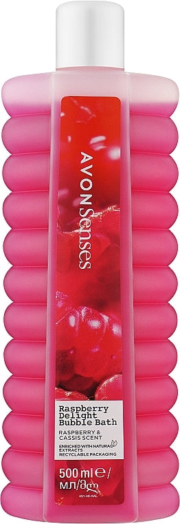 Avon Senses Raspberry Delight Bubble Bath, 500 mL