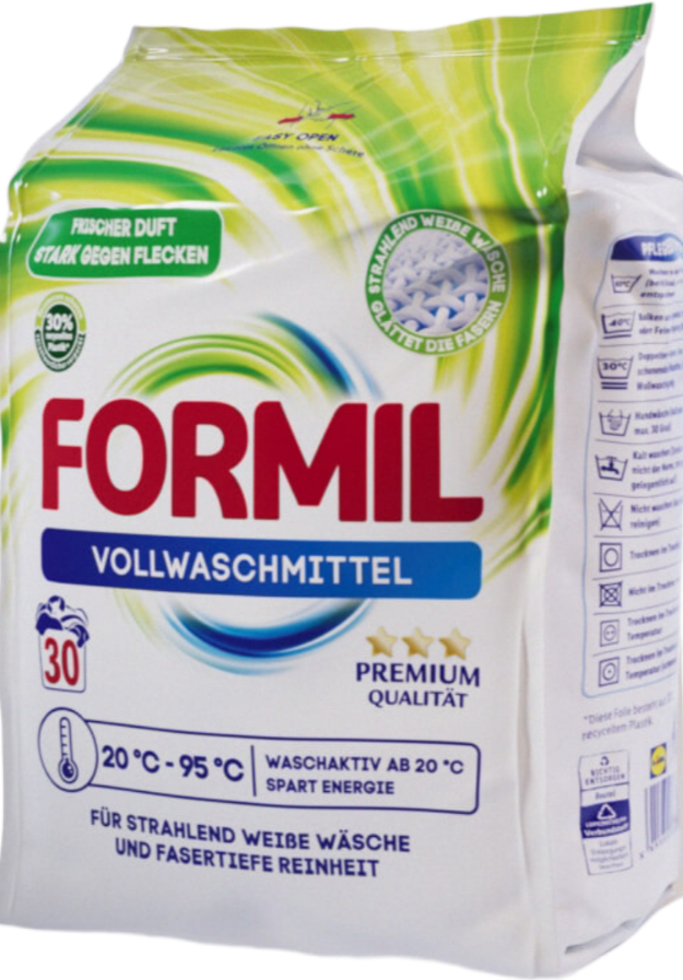 Formil Universal Laundry Detergent Powder, 30 Loads, 2.025 kg