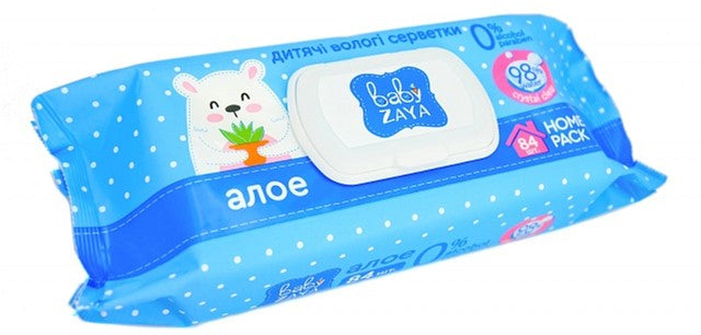 Baby Zaya Aloe Vera Baby Wet Wipes, 84 pcs