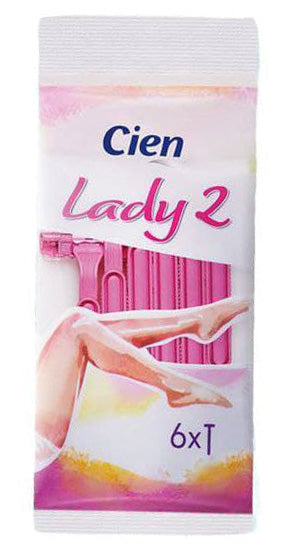Cien 2-Blade Women's Razors, 6 pcs