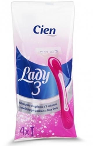 Cien 3-Blade Women's Razors, 4 pcs