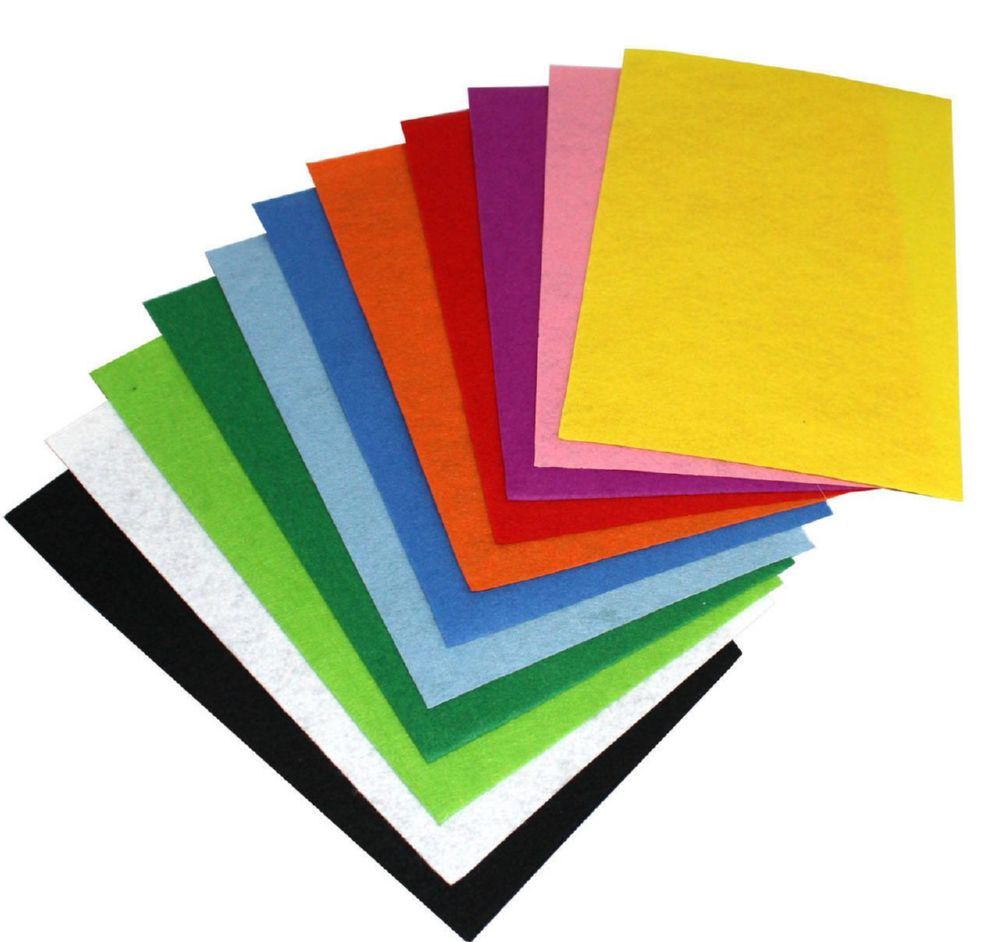 Josef Otten Craft Felt, Assorted Colors, 20 x 30 cm, 1.2 mm (Price per 1 pc)