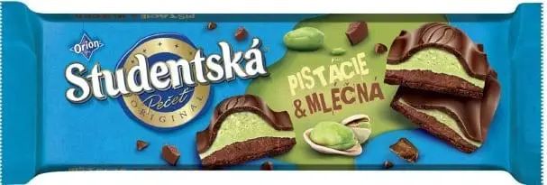 Studentska Pistachio & Milk Chocolate, 240 g