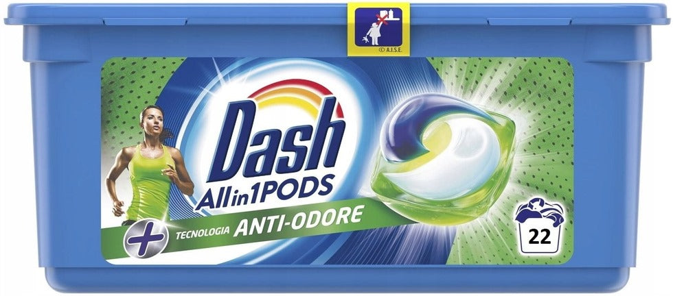 Dash 3-in-1 Anti-Odor Laundry Detergent Pods, 22 pcs (Price per 1 pc)