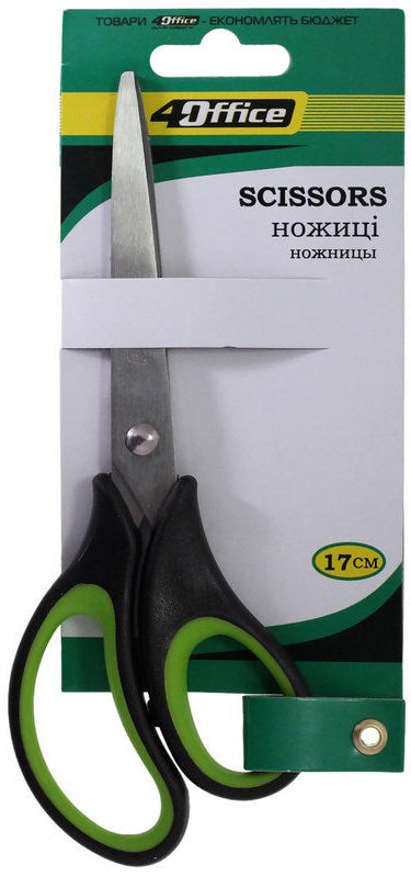 4Office 4-367 Office Scissors, 17 cm