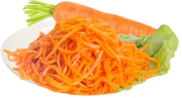 Red Plastic Korean Carrot Grater - Image 2