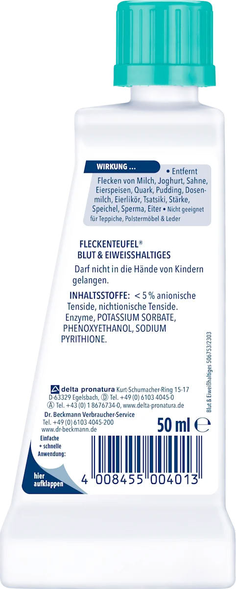 Dr. Beckmann Stain Devil Blood & Protein Stain Remover, 50 mL - Image 2
