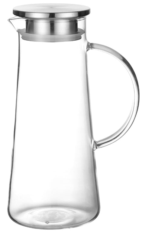 Kamille KM-9033 Carafe with Steel Stopper & Handle, 1.2 L