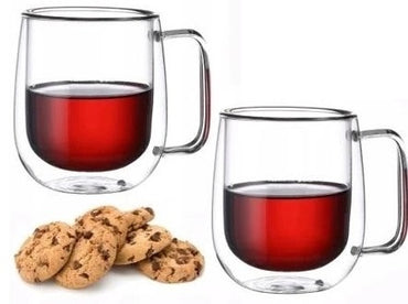 Kamille KM9007 Double-Wall Glass Cup Set, 2 x 300 mL - Image 2