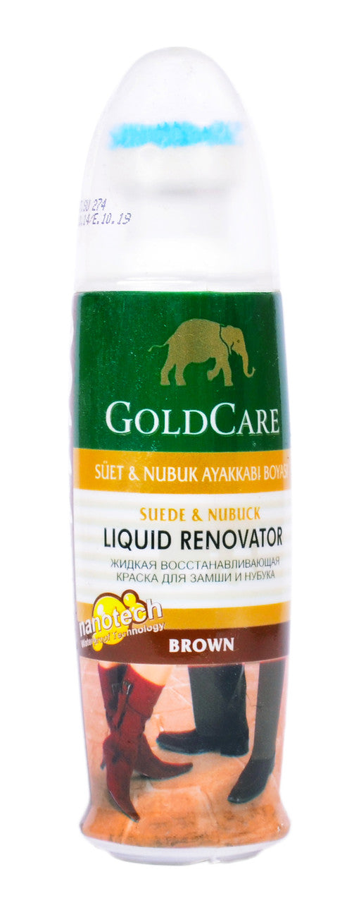 GoldCare Brown Suede & Nubuck Liquid Color Restorer, 75 mL