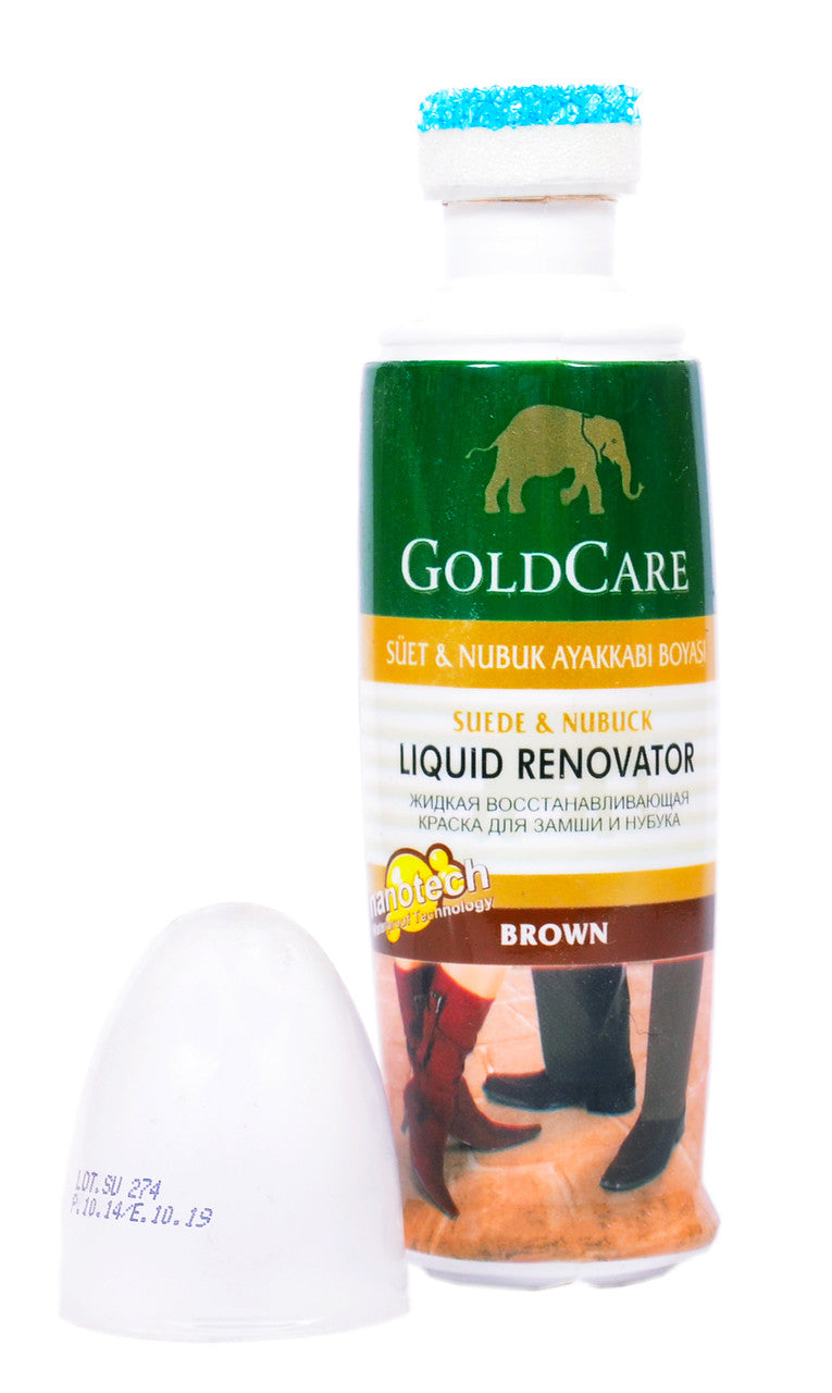 GoldCare Brown Suede & Nubuck Liquid Color Restorer, 75 mL - Image 2