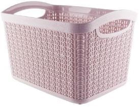 Ucsan Plastik M-083 Knit-Style Storage Basket, 26 x 20 x 17 cm, 6.6 L - Image 3