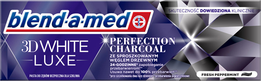 Blend-a-med 3D White Luxe Perfection Charcoal Toothpaste, 75 mL