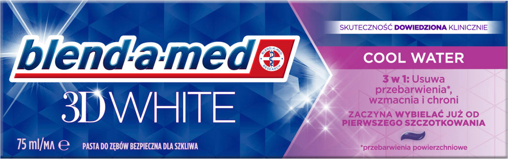 Blend-a-med 3D White Cool Water Toothpaste, 75 mL