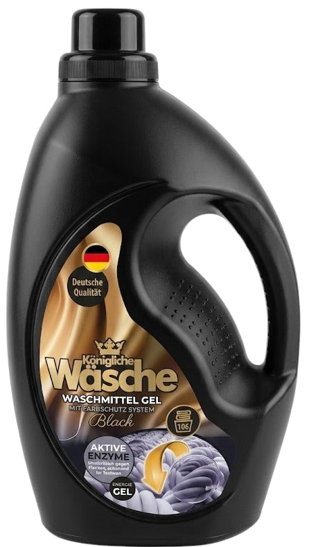 Konigliche Wasche Black Liquid Laundry Detergent, 106 Loads, 3.2 L