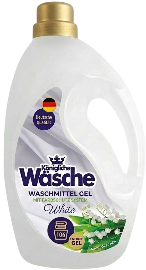 Konigliche Wasche White Liquid Laundry Detergent, 106 Loads, 3.2 L